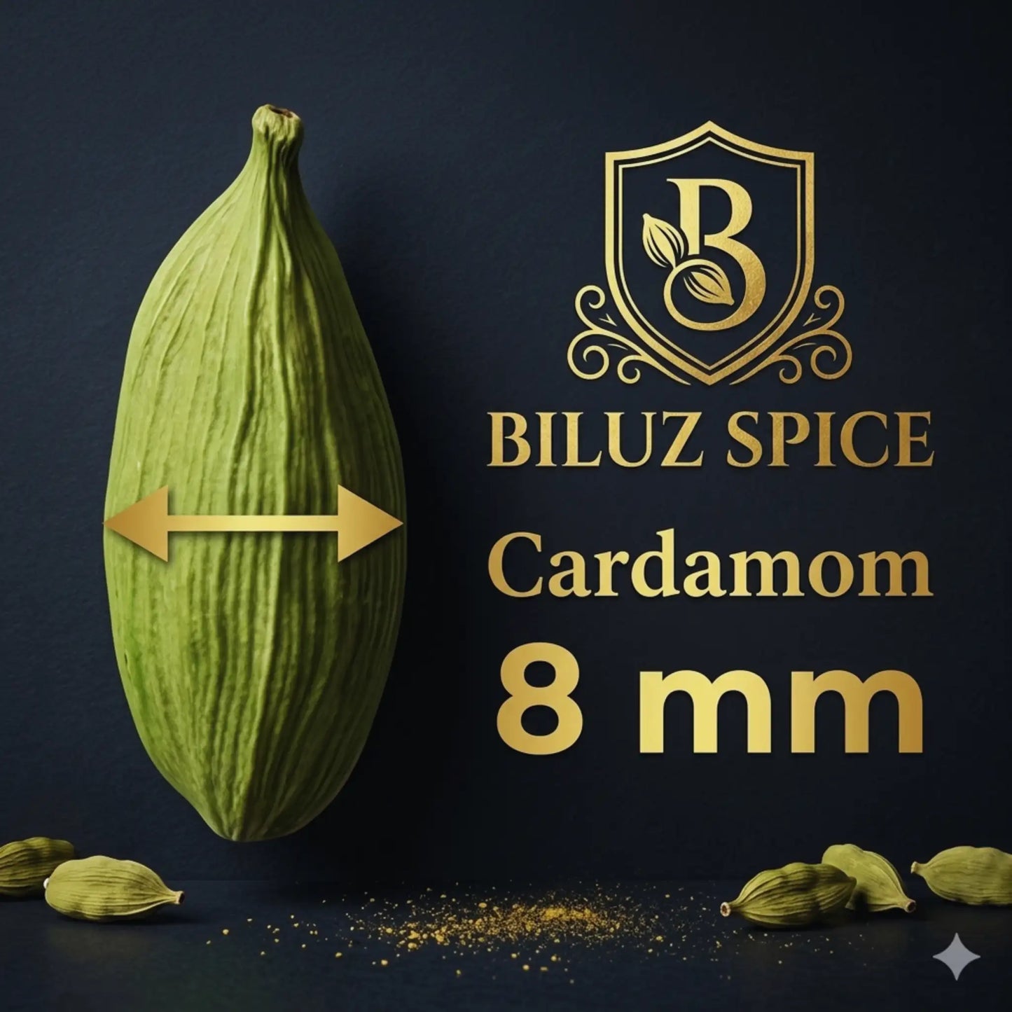 8mm Green Cardamom (Elaichi) – Extra Bold, Intense Aroma